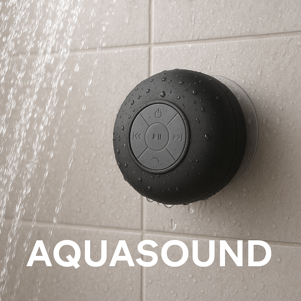 Magitech AquaSound™ - Parlante Bluetooth resistente al agua con micrófono y asistente inteligente